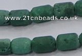 CDQ606 8 inches 6*8mm drum druzy quartz beads wholesale