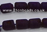 CDQ611 8 inches 6*8mm drum druzy quartz beads wholesale