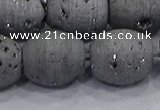 CDQ635 8 inches 12*14mm rice druzy quartz beads wholesale