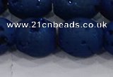 CDQ642 8 inches 12*14mm rice druzy quartz beads wholesale