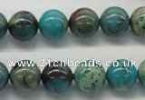 CDS08 16 inches 12mm round dyed serpentine jasper beads wholesale