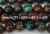 CDS187 15.5 inches 10mm round dyed serpentine jasper beads