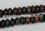 CDS196 15.5 inches 6*10mm rondelle dyed serpentine jasper beads