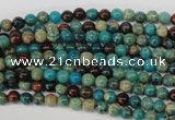 CDS25 15.5 inches 4mm round dyed serpentine jasper beads