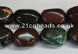 CDS258 15.5 inches 12*17mm nuggets dyed serpentine jasper beads