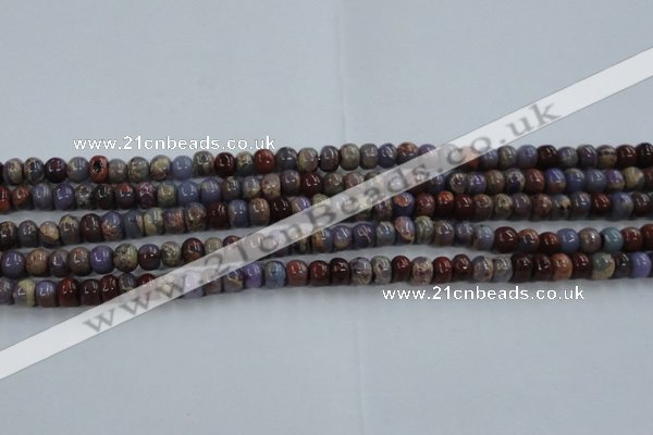 CDS276 15 inches 3*5mm rondelle dyed serpentine jasper beads