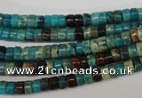 CDS31 15.5 inches 3*5mm heishi dyed serpentine jasper beads