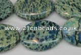 CDS56 15.5 inches 22*30mm oval dyed serpentine jasper beads