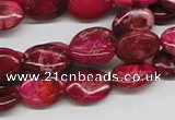 CDT14 15.5 inches 10*14mm oval dyed aqua terra jasper beads