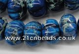 CDT295 15.5 inches 13*18mm pumpkin dyed aqua terra jasper beads