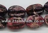 CDT36 15.5 inches 15*20mm star fruit shaped dyed aqua terra jasper beads