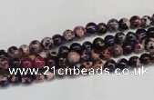 CDT360 15.5 inches 4mm round dyed aqua terra jasper beads