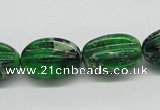 CDT77 15.5 inches 14*20mm star fruit shaped dyed aqua terra jasper beads