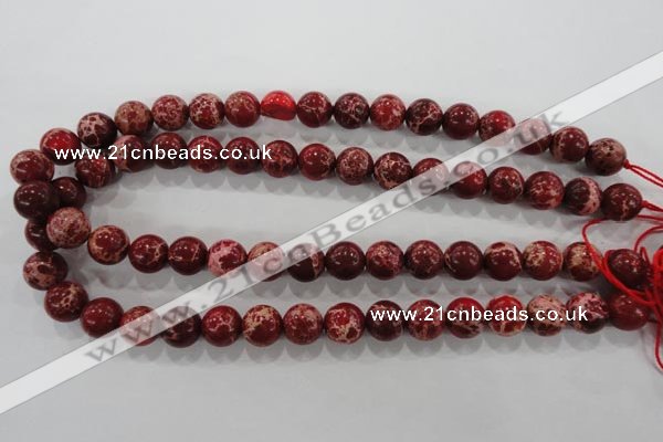 CDT824 15.5 inches 12mm round dyed aqua terra jasper beads wholesale