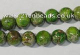 CDT921 15.5 inches 10mm round dyed aqua terra jasper beads