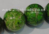 CDT925 15.5 inches 24mm round dyed aqua terra jasper beads