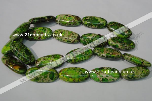 CDT942 15.5 inches 30*40mm oval dyed aqua terra jasper beads