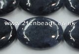 CDU02 15.5 inches 22*30mm oval natural blue dumortierite beads