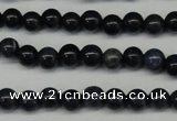 CDU100 15.5 inches 4mm round blue dumortierite beads wholesale