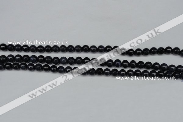 CDU101 15.5 inches 6mm round blue dumortierite beads wholesale