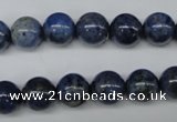 CDU103 15.5 inches 10mm round blue dumortierite beads wholesale