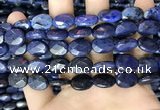 CDU217 15.5 inches 10*14mm faceted oval blue dumortierite beads