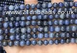 CDU351 15.5 inches 6mm round blue dumortierite beads wholesale