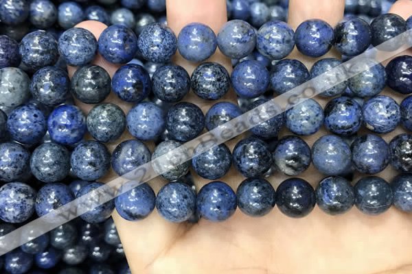 CDU353 15.5 inches 10mm round blue dumortierite beads wholesale