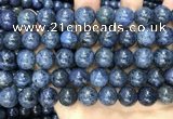 CDU355 15.5 inches 14mm round blue dumortierite beads wholesale