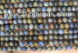 CDU360 15.5 inches 4mm round sunset dumortierite beads wholesale