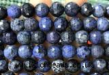 CDU404 15 inches 12mm faceted round dumortierite beads wholesale