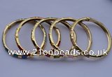 CEB01 5pcs 5.5mm width gold plated alloy with enamel bangles wholesale