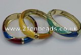 CEB160 17mm width gold plated alloy with enamel bangles wholesale