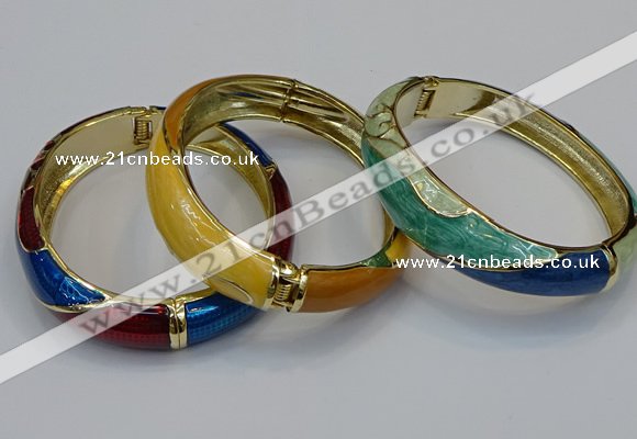 CEB160 17mm width gold plated alloy with enamel bangles wholesale