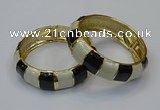 CEB164 19mm width gold plated alloy with enamel bangles wholesale