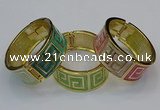 CEB165 23mm width gold plated alloy with enamel bangles wholesale