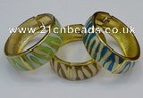 CEB167 20mm width gold plated alloy with enamel bangles wholesale