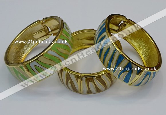 CEB167 20mm width gold plated alloy with enamel bangles wholesale