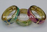 CEB168 20mm width gold plated alloy with enamel bangles wholesale