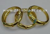 CEB169 17mm width gold plated alloy with enamel bangles wholesale