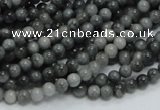 CEE01 15.5 inches 4mm round eagle eye jasper beads wholesale