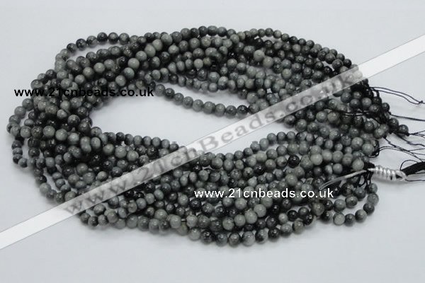 CEE02 15.5 inches 6mm round eagle eye jasper beads wholesale