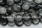 CEE11 15.5 inches 10mm flat round eagle eye jasper beads wholesale