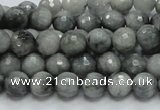 CEE20 15.5 inches 8mm faceted round eagle eye jasper beads wholesale