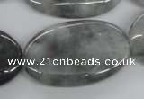 CEE207 15.5 inches 25*40mm oval eagle eye jasper beads