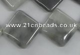 CEE212 15.5 inches 20*20mm diamond eagle eye jasper beads