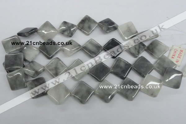 CEE212 15.5 inches 20*20mm diamond eagle eye jasper beads