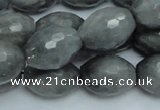 CEE30 15.5 inches 15*20mm faceted rice eagle eye jasper beads