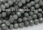 CEE48 15.5 inches 4mm faceted round eagle eye jasper beads wholesale