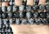 CEE545 15.5 inches 14mm round eagle eye jasper gemstone beads
